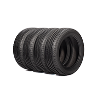 Vehicle Tires in a row