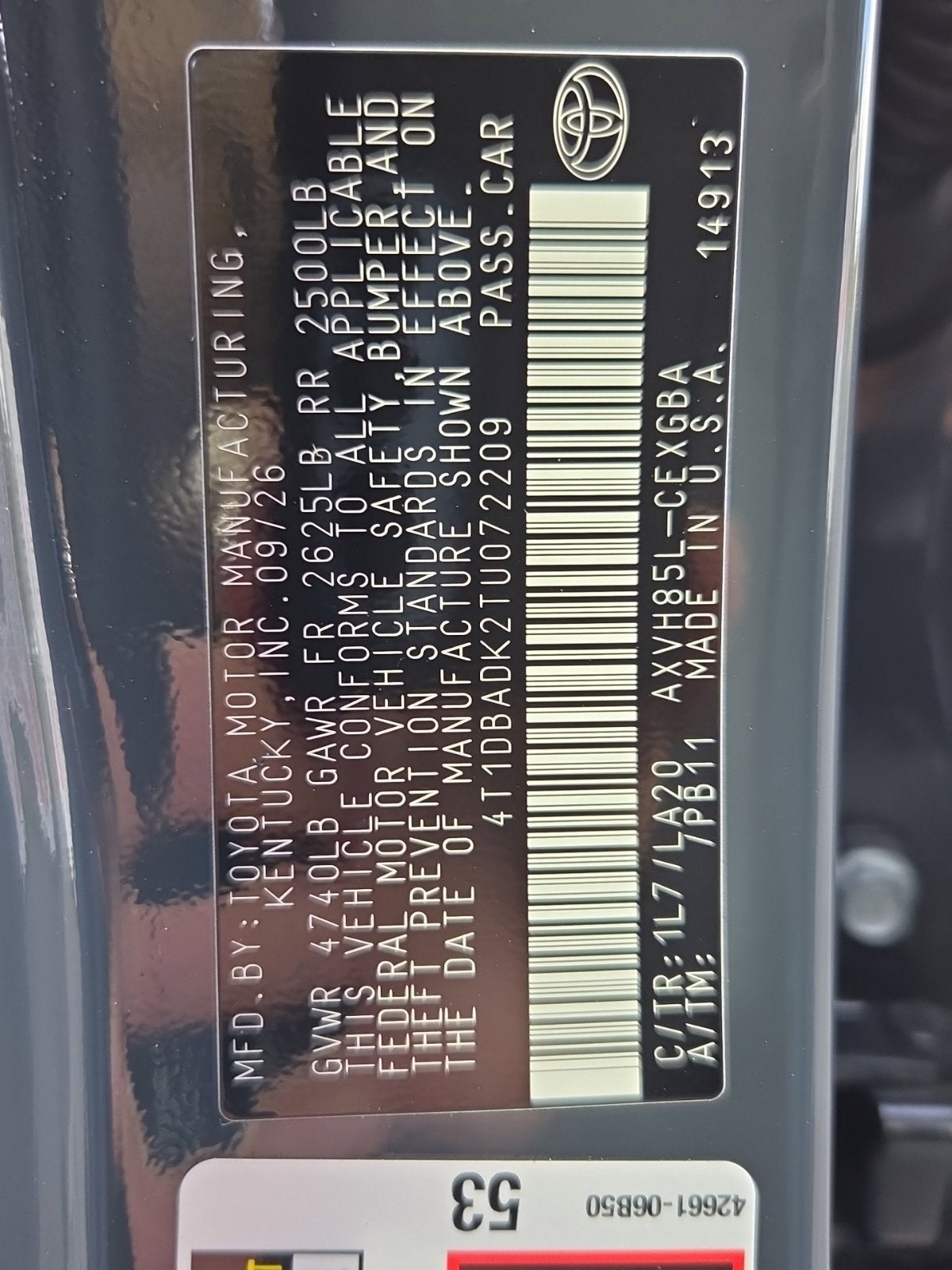 2026 Toyota Camry Base