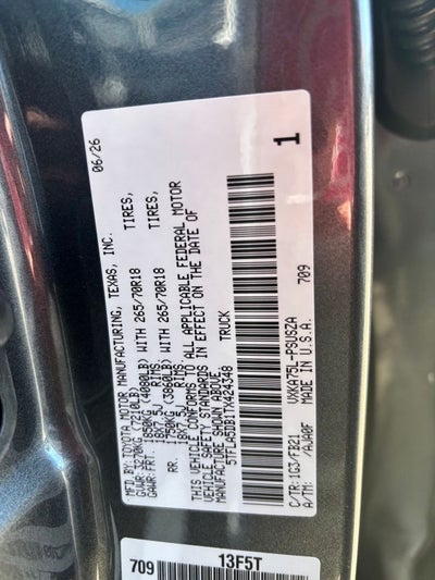 2026 Toyota Tundra SR5