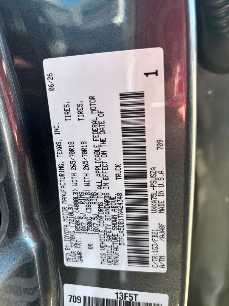 2026 Toyota Tundra SR5