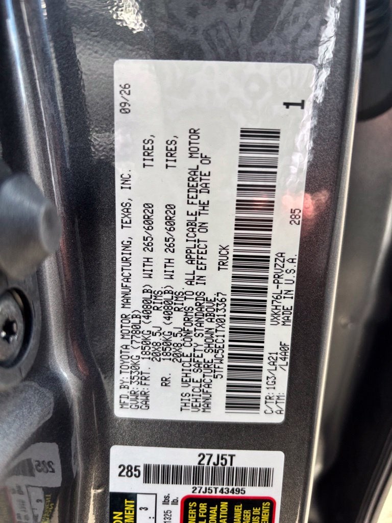 2026 Toyota Tundra Hybrid PLATINUM PLATINUM OFFROAD